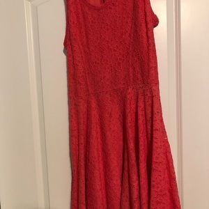 Express Orange Sleeveless Dress Size Medium